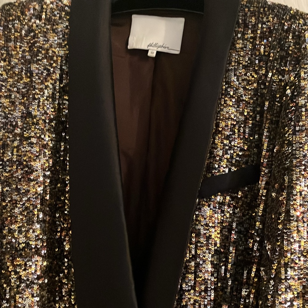 Phillip Lim Sequin Tuxedo Style Jacket - image 4